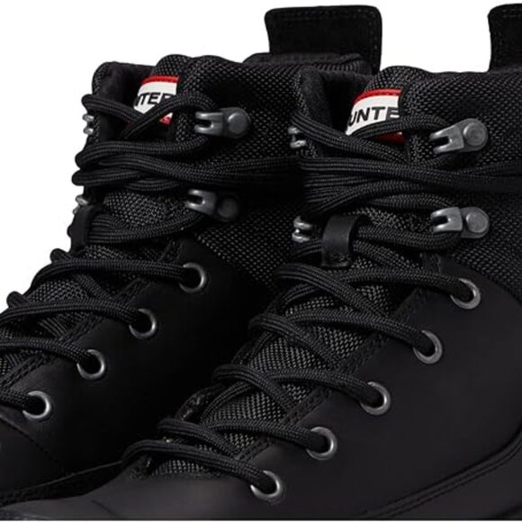 Hunter Rebel Explorer Boots for Women Offers Black Leather Upper size 8- NIB - Picture 6 of 6